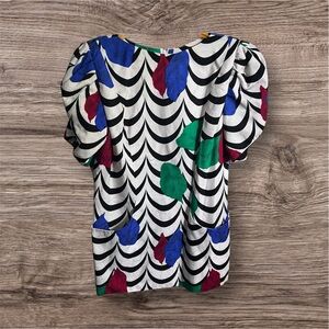 Vintage Designer Raul Blanco silk mini dress size 8